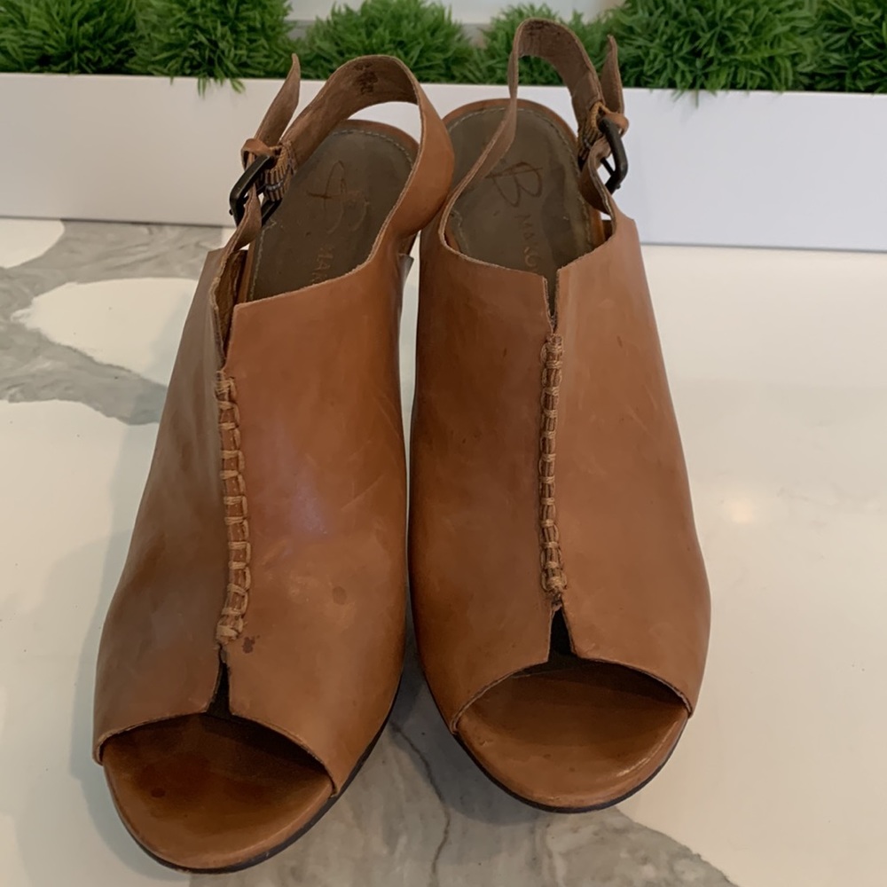 Platform Leather Heels - image 3